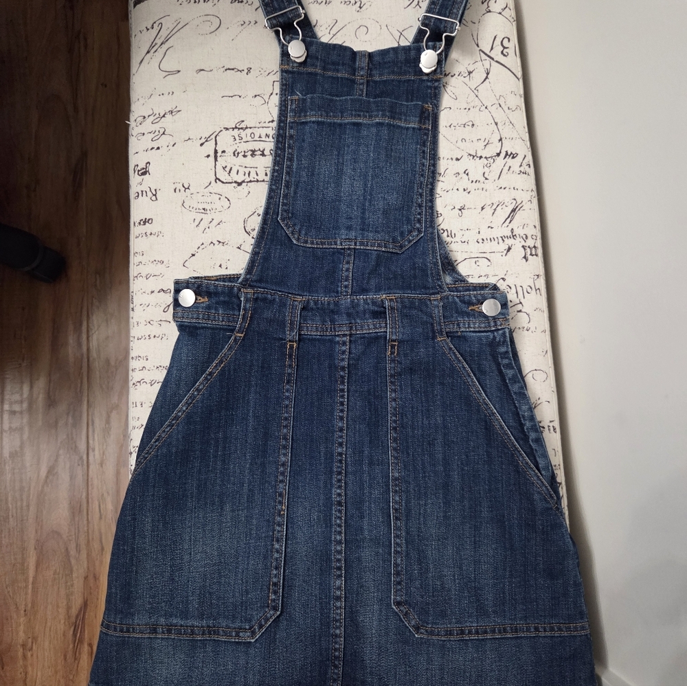 H&M Blue Denim Overall Dress
